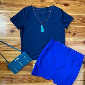 American Apparel Navy Cotton Top